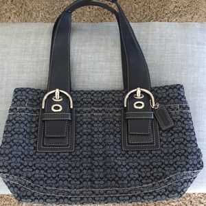 Blue Coach purse